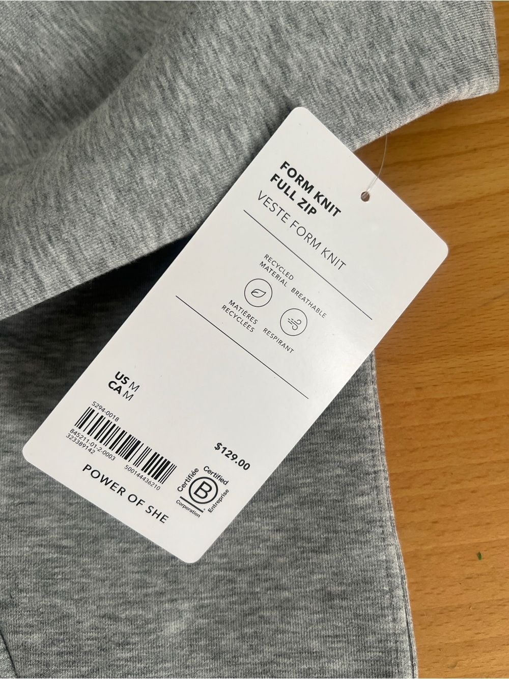 Athleta Form Knit Full Zip Hoodie - M NWT - Picture 6 of 7